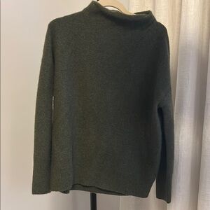 Women's Vince Olive Cashmere Funnel Neck Sweater